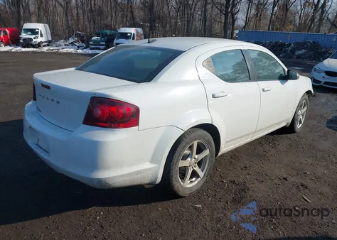 2012 Dodge Avenger Se из США, поврежденный, VIN 1C3CDZAB7CN132741